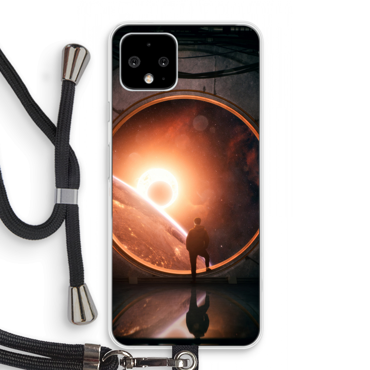 Ephemeral: Pixel 4 Transparant Hoesje met koord