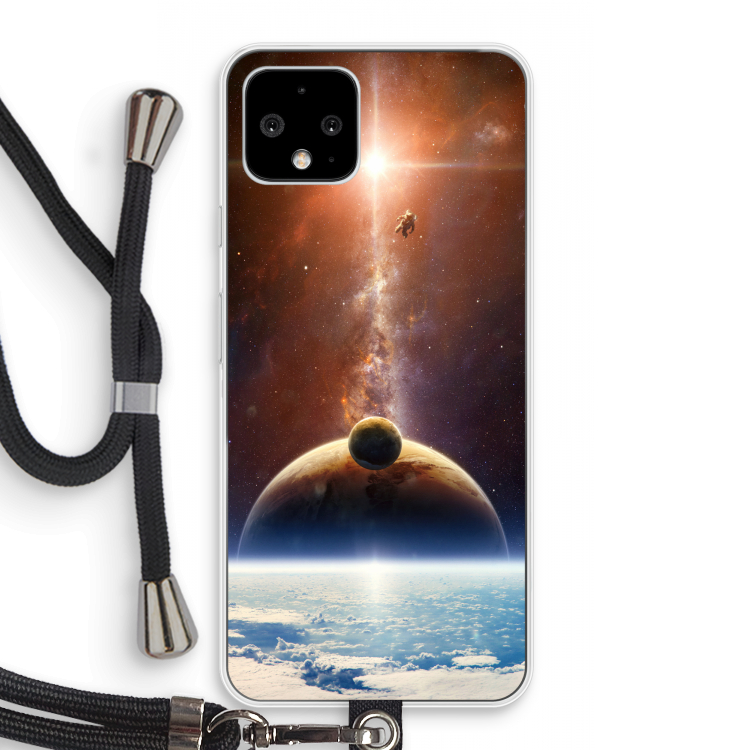 Omicron 2019: Pixel 4 Transparant Hoesje met koord