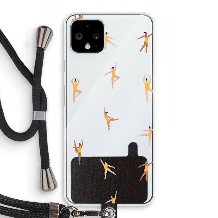 Dans #2: Pixel 4 Transparant Hoesje met koord
