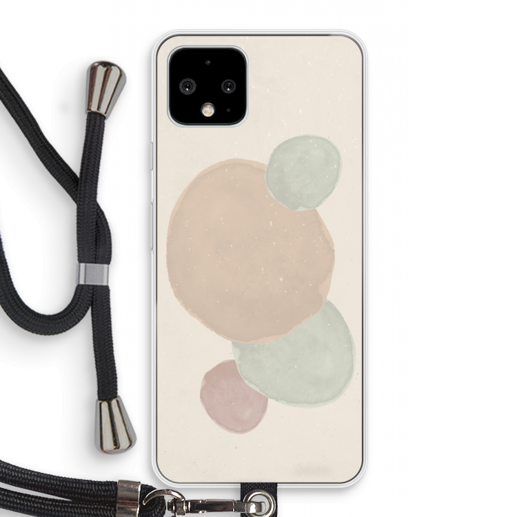 Geo #9: Pixel 4 Transparant Hoesje met koord