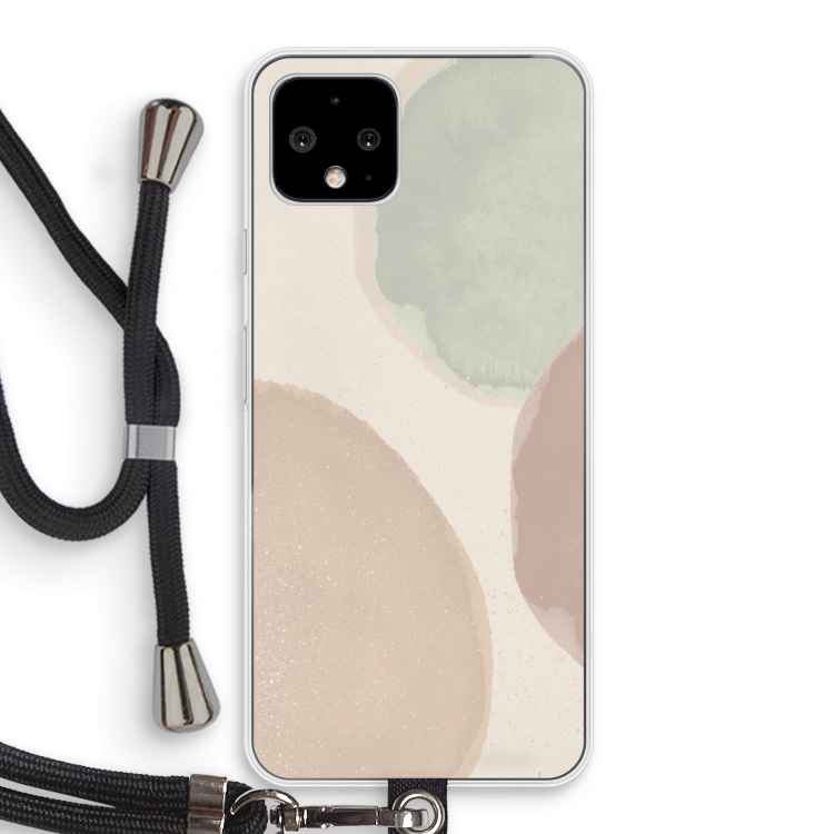 Geo #8: Pixel 4 Transparant Hoesje met koord