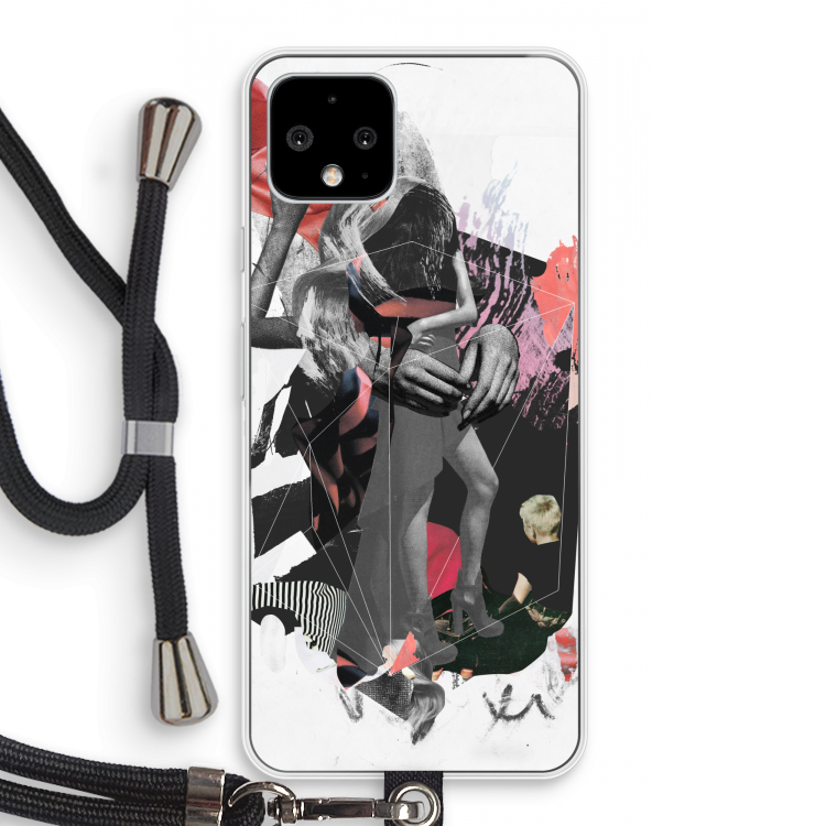 Dissimulation du réel: Pixel 4 Transparant Hoesje met koord