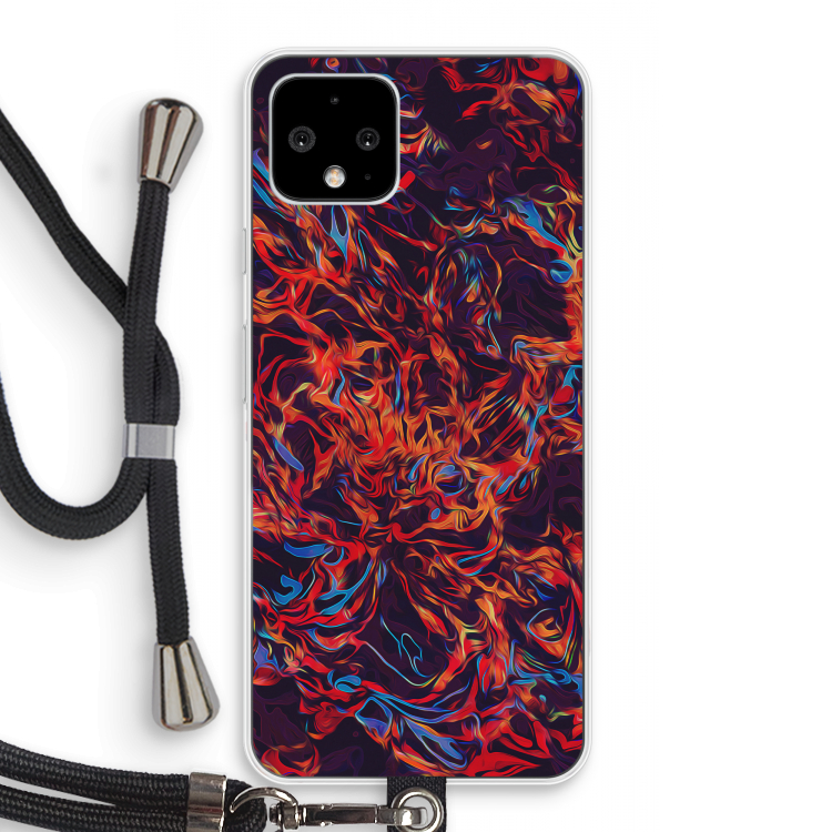 Lucifer: Pixel 4 Transparant Hoesje met koord