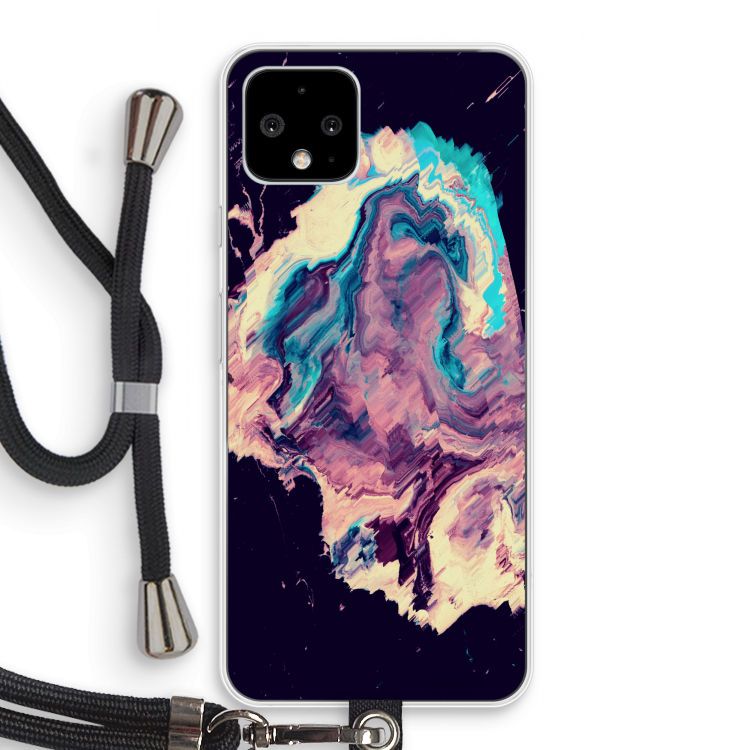 Cosmic Silence: Pixel 4 Transparant Hoesje met koord