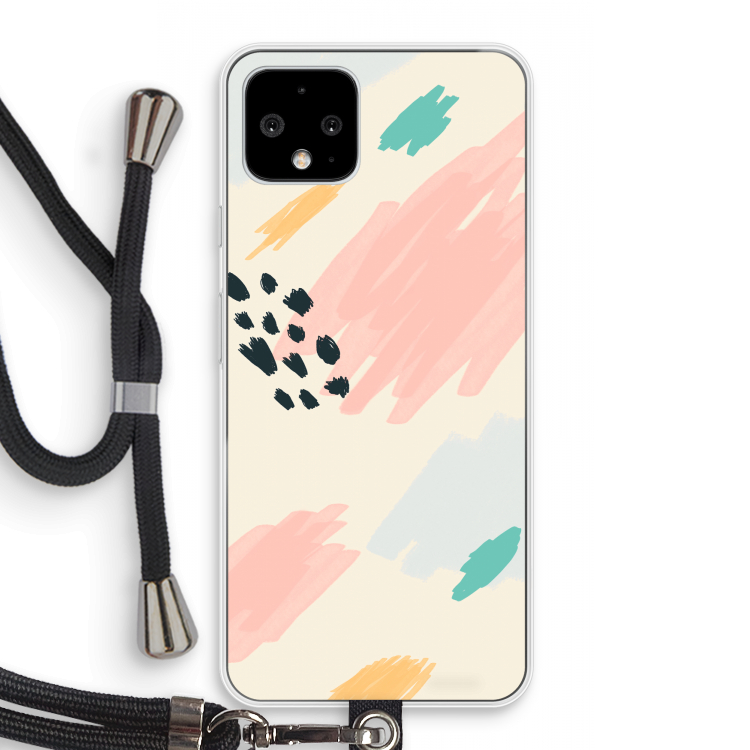 Sunday Chillings: Pixel 4 Transparant Hoesje met koord