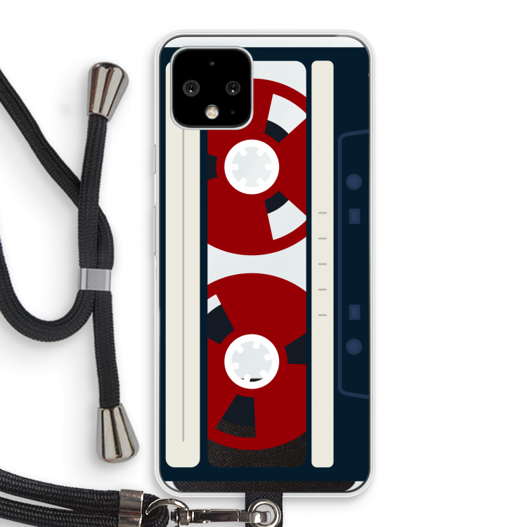 Here's your tape: Pixel 4 Transparant Hoesje met koord