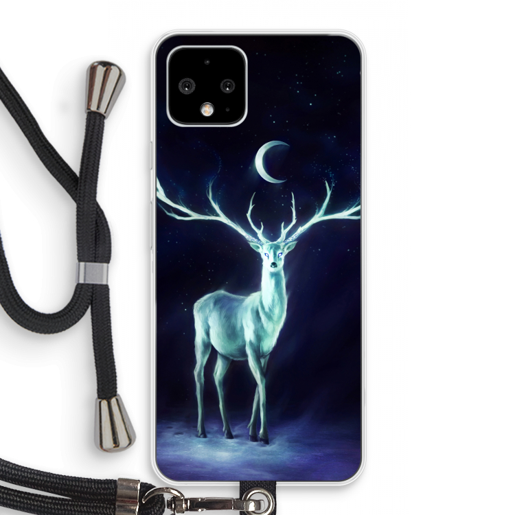 Nightbringer: Pixel 4 Transparant Hoesje met koord