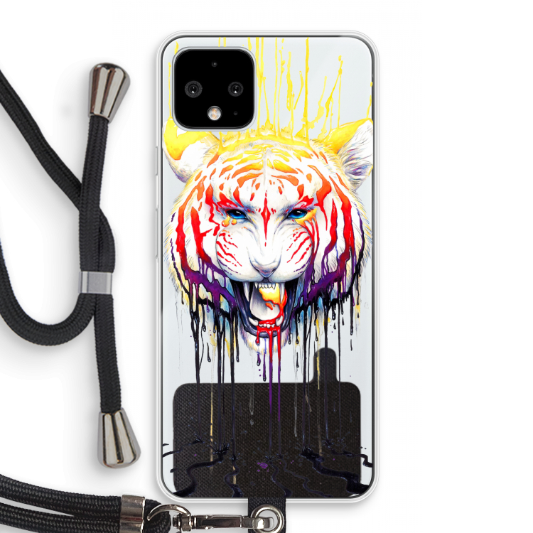 Fading: Pixel 4 Transparant Hoesje met koord