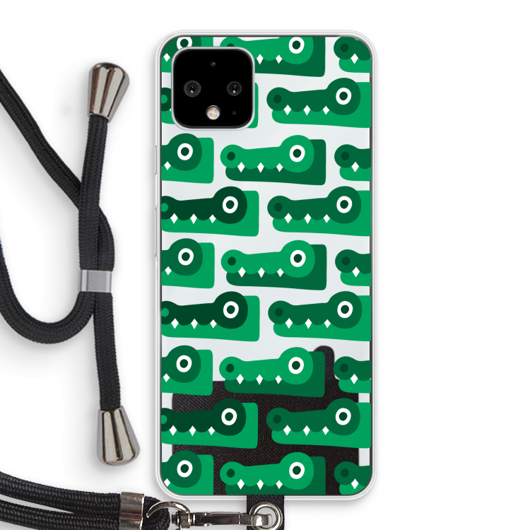 Crocs: Pixel 4 Transparant Hoesje met koord