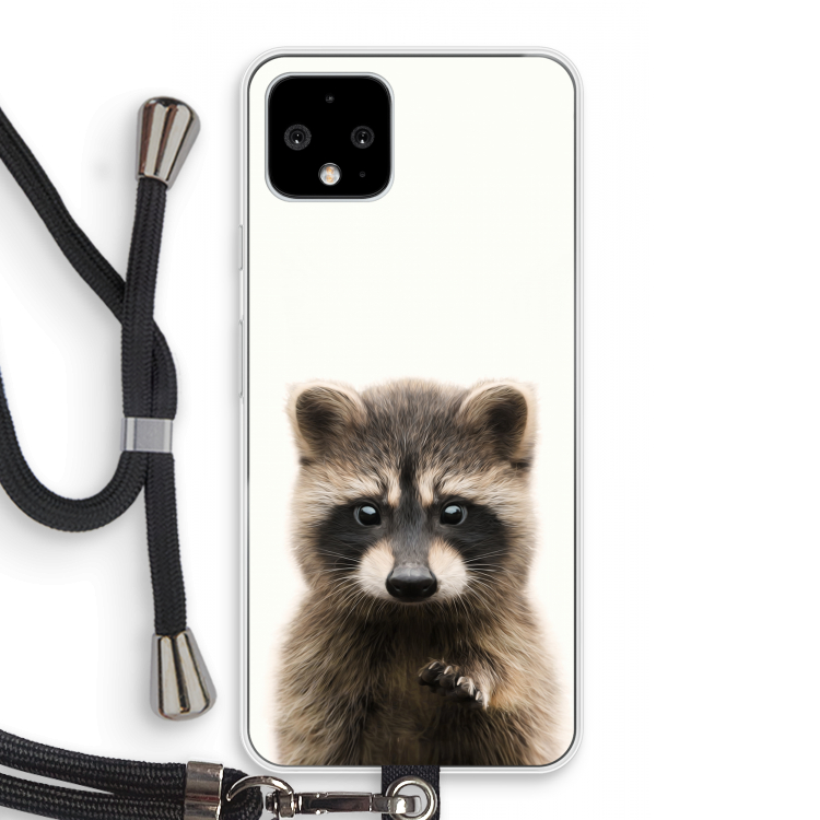 Rocco: Pixel 4 Transparant Hoesje met koord