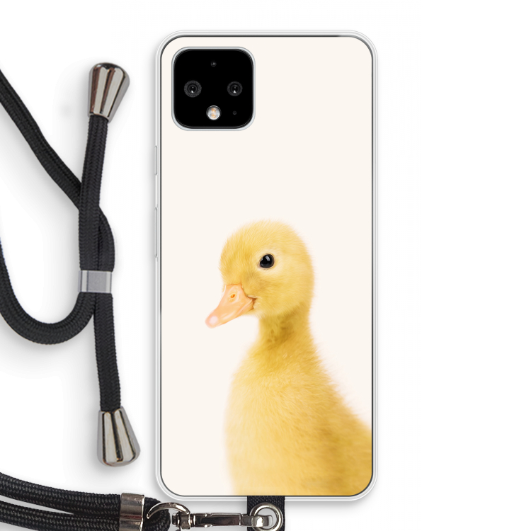 Duke: Pixel 4 Transparant Hoesje met koord