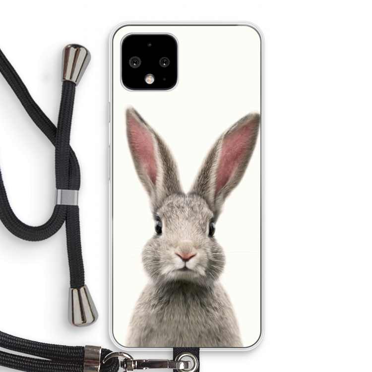 Daisy: Pixel 4 Transparant Hoesje met koord