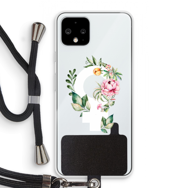 Venus: Pixel 4 Transparant Hoesje met koord