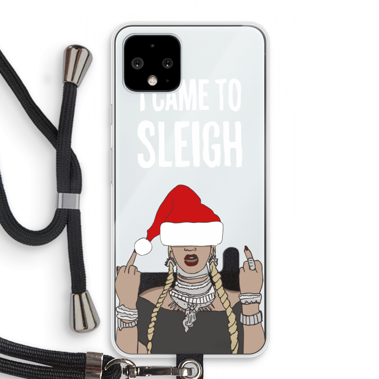 Came To Sleigh: Pixel 4 Transparant Hoesje met koord