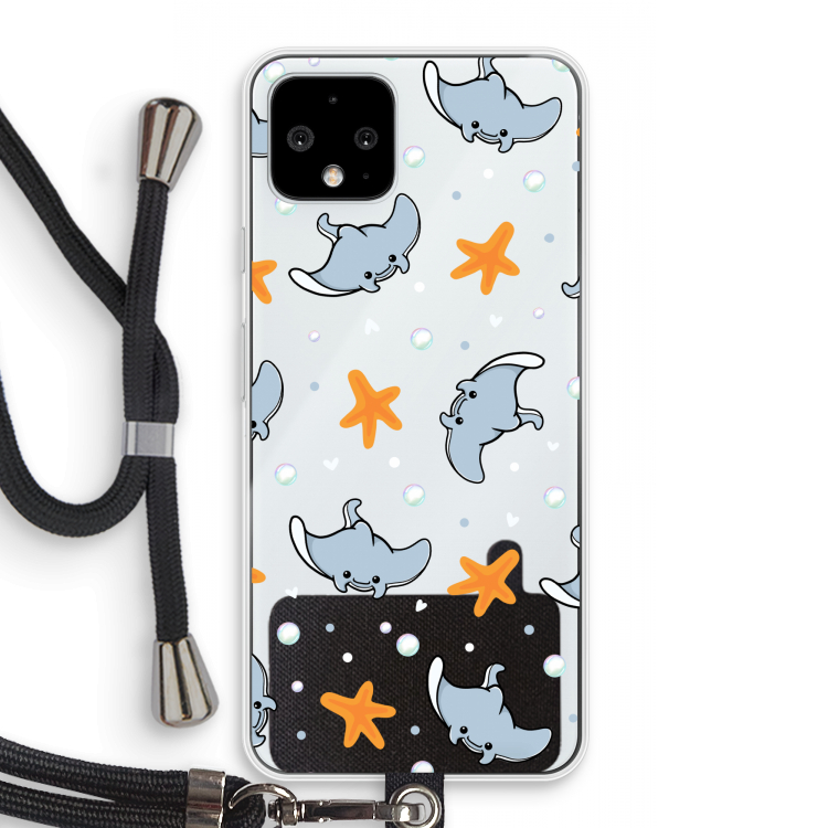 Manta: Pixel 4 Transparant Hoesje met koord