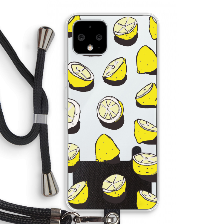 When Life Gives You Lemons...: Pixel 4 Transparant Hoesje met koord