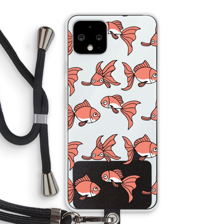 Blub: Pixel 4 Transparant Hoesje met koord
