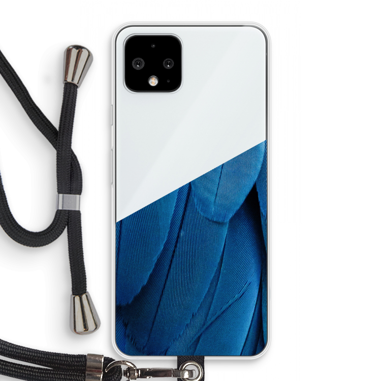 Pauw: Pixel 4 Transparant Hoesje met koord