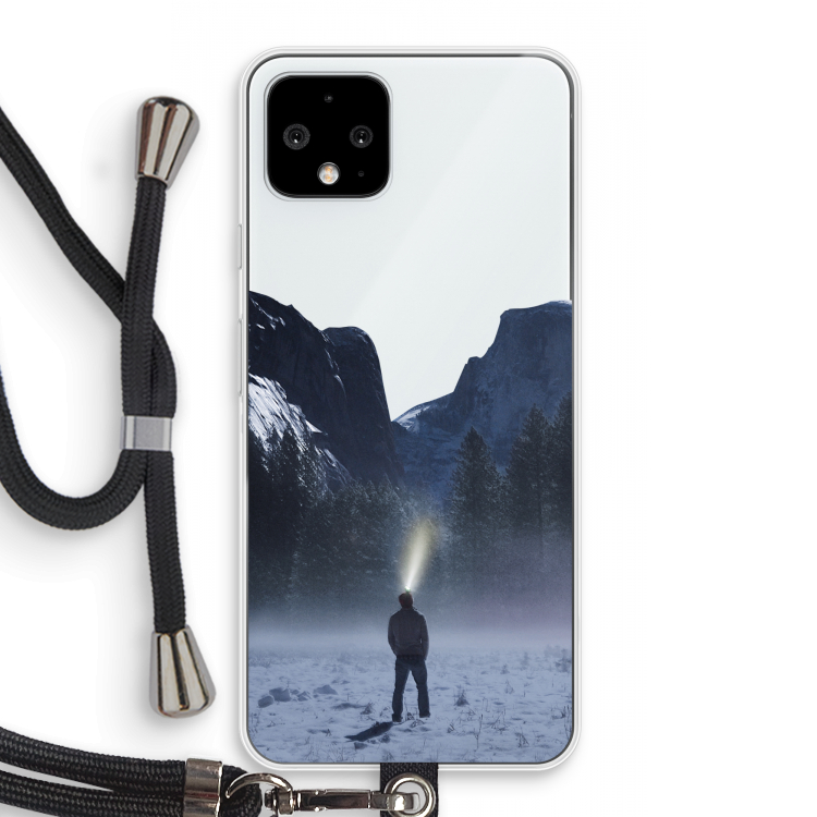 Wanderlust: Pixel 4 Transparant Hoesje met koord
