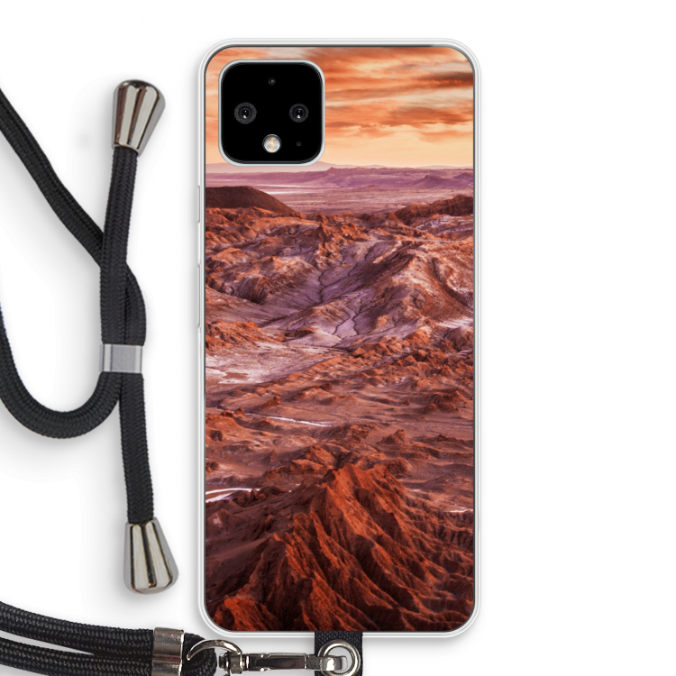 Mars: Pixel 4 Transparant Hoesje met koord