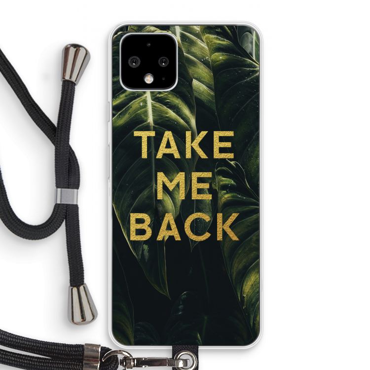Take me back: Pixel 4 Transparant Hoesje met koord