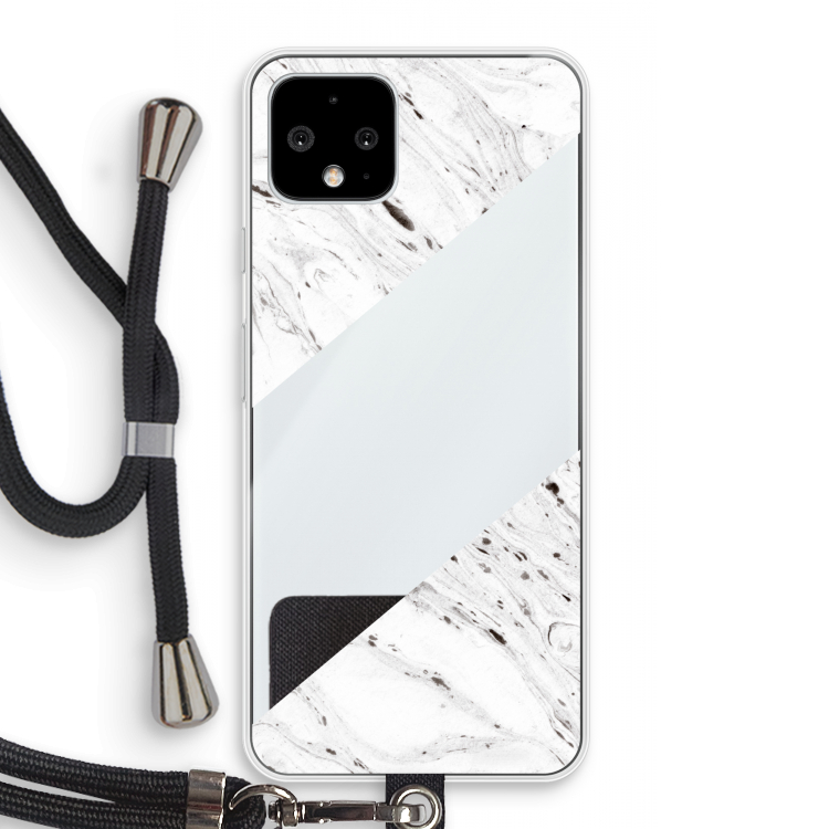 Biggest stripe: Pixel 4 Transparant Hoesje met koord