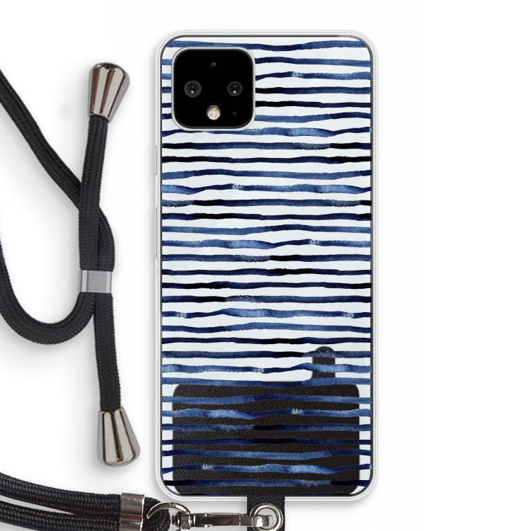 Verrassende lijnen: Pixel 4 Transparant Hoesje met koord