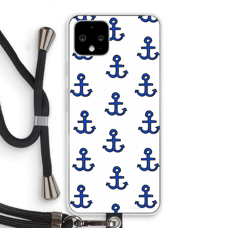 Ankers: Pixel 4 Transparant Hoesje met koord