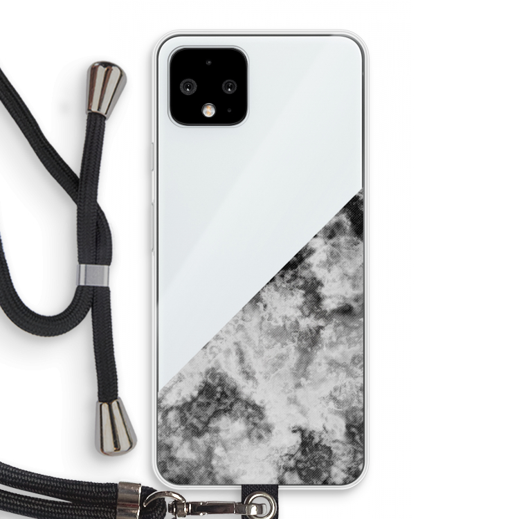 Onweer: Pixel 4 Transparant Hoesje met koord