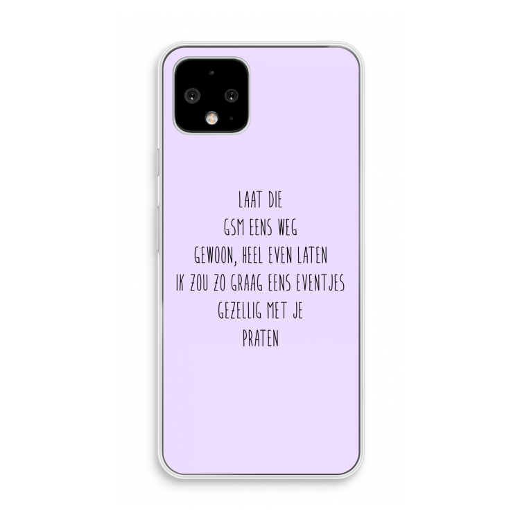 GSM: Pixel 4 Transparant Hoesje