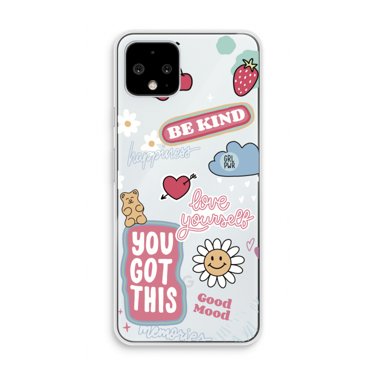 Positivity: Pixel 4 Transparant Hoesje