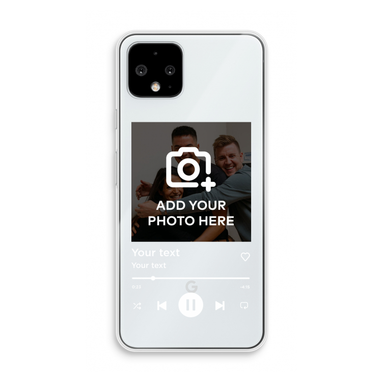 Music Player: Pixel 4 Transparant Hoesje