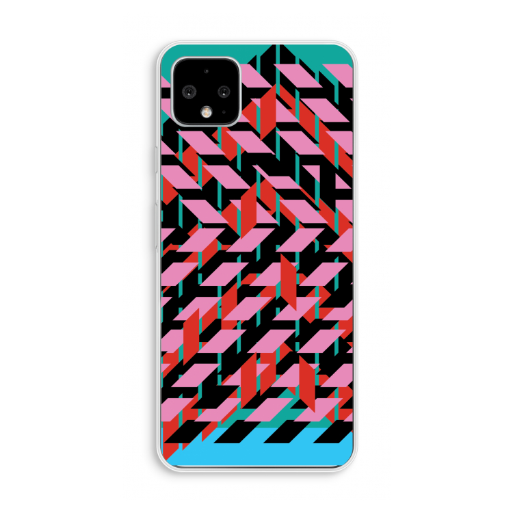 Skew Blush 2: Pixel 4 XL Transparant Hoesje