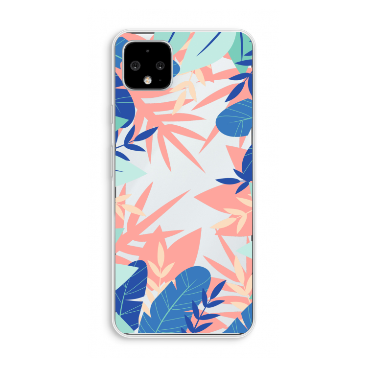 Tropisch: Pixel 4 XL Transparant Hoesje