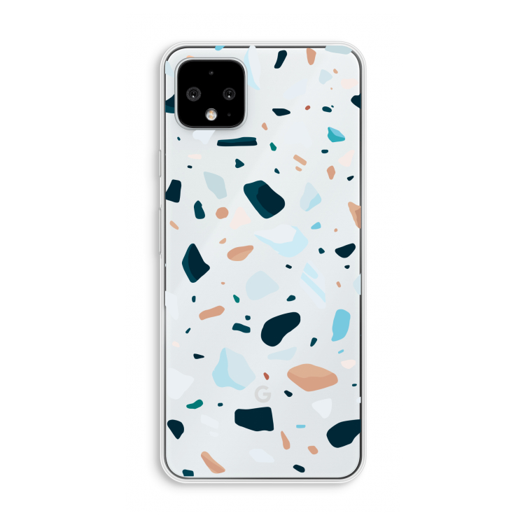 Terrazzo N°13: Pixel 4 XL Transparant Hoesje