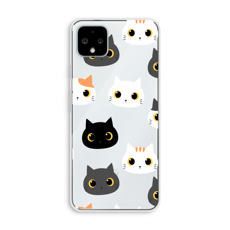 Katten: Pixel 4 XL Transparant Hoesje