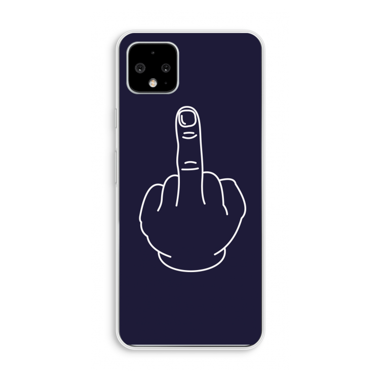 F**k U: Pixel 4 XL Transparant Hoesje