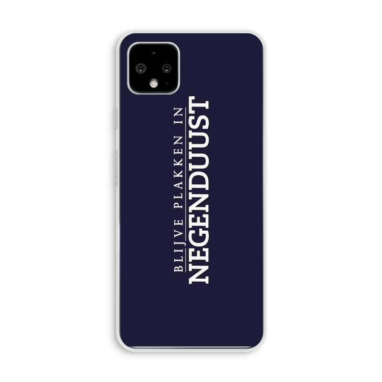 Blijve plakken in Negenduust: Pixel 4 XL Transparant Hoesje
