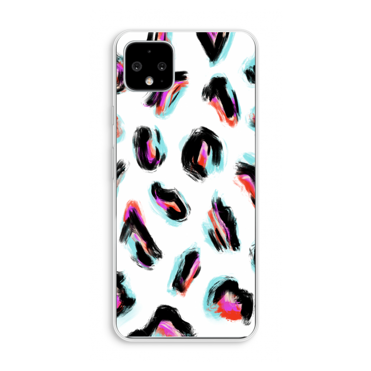 Cheetah color: Pixel 4 XL Transparant Hoesje