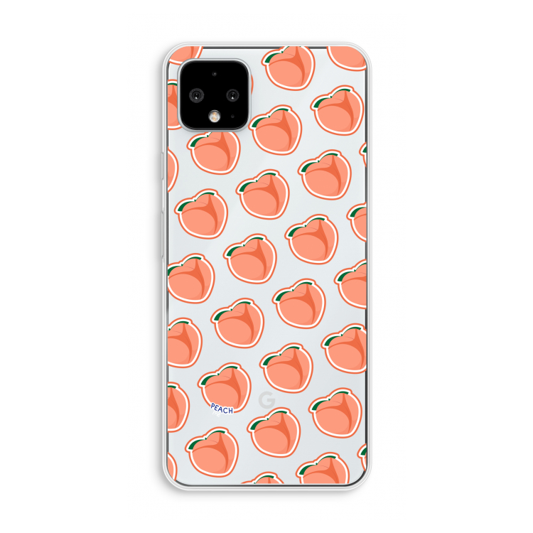 Just peachy: Pixel 4 XL Transparant Hoesje
