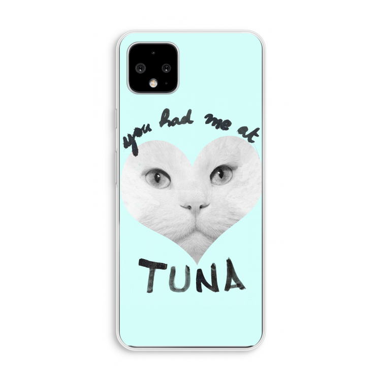 You had me at tuna: Pixel 4 XL Transparant Hoesje