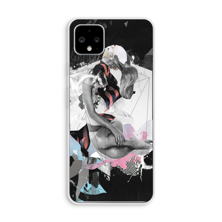 Camouflage de sommeil: Pixel 4 XL Transparant Hoesje