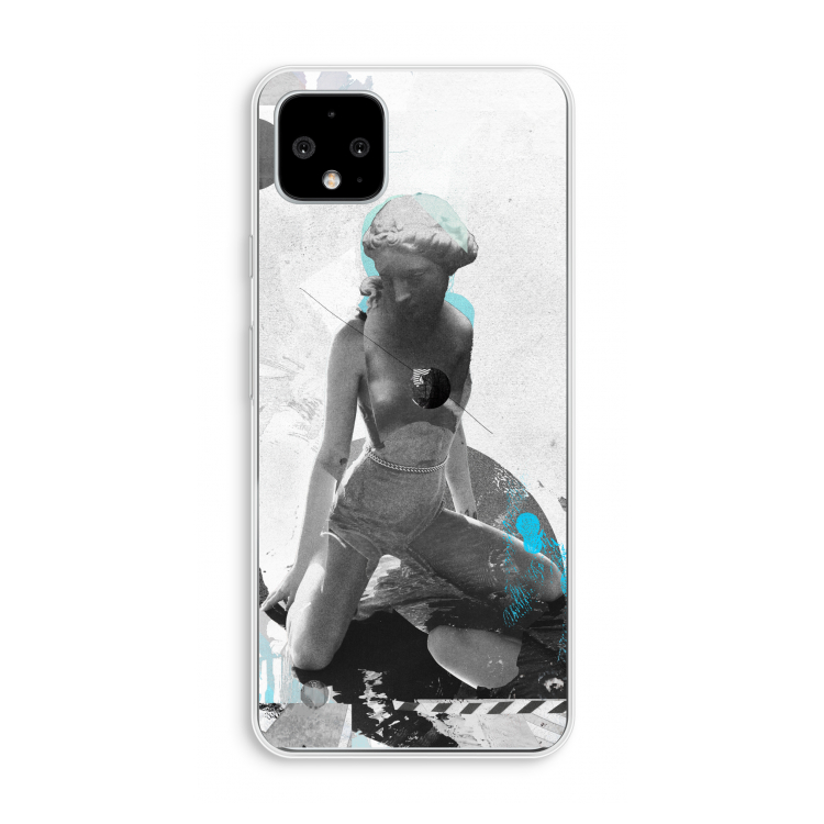 I will not feel a thing: Pixel 4 XL Transparant Hoesje