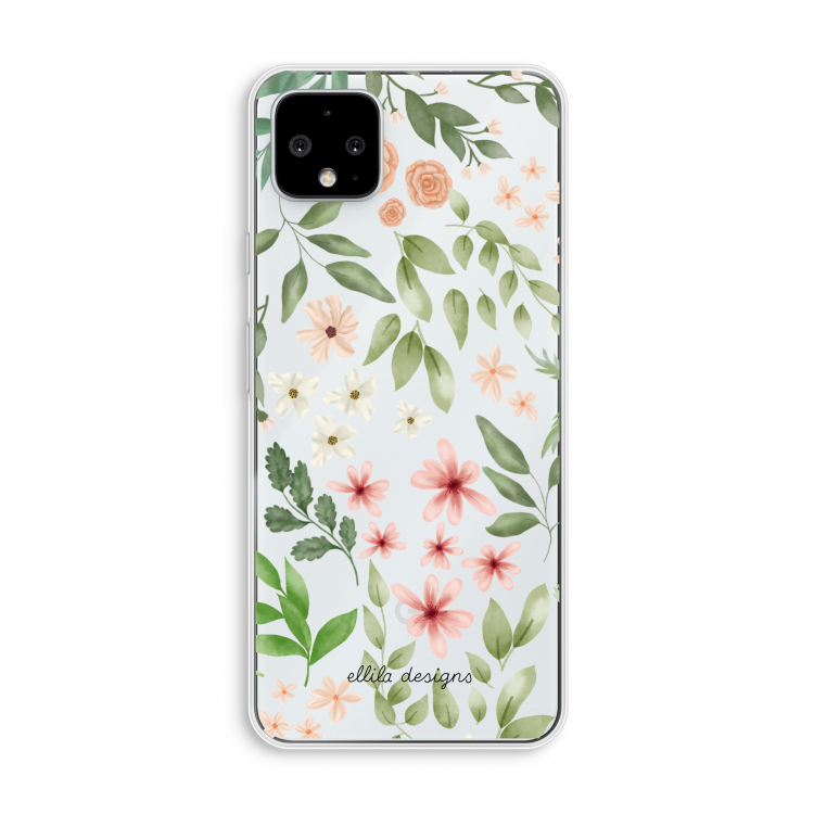 Botanical sweet flower heaven: Pixel 4 XL Transparant Hoesje