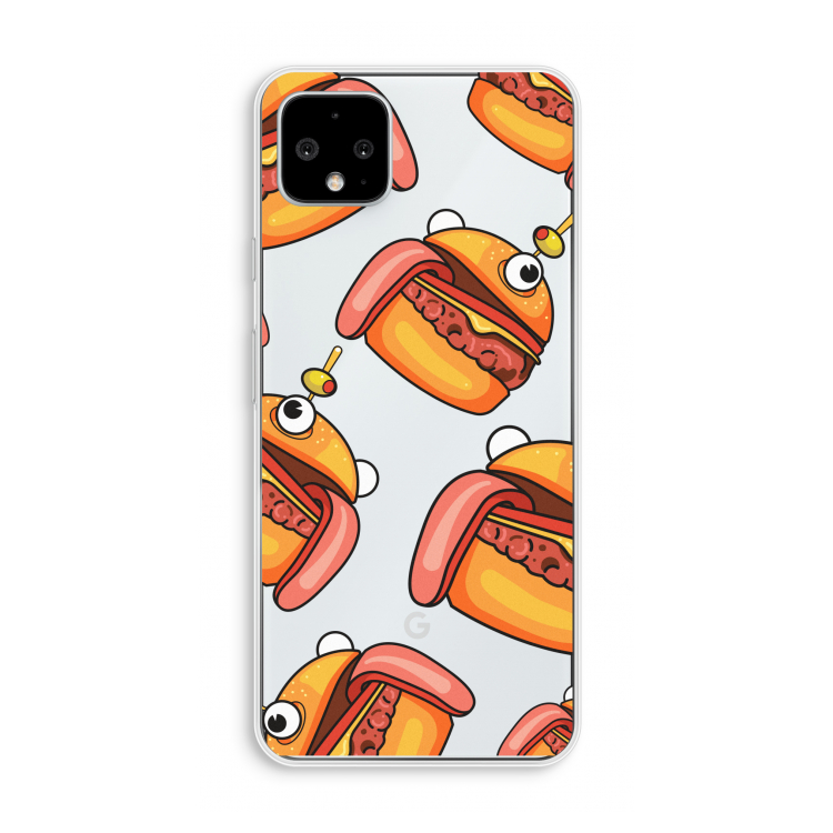 Hamburger: Pixel 4 XL Transparant Hoesje