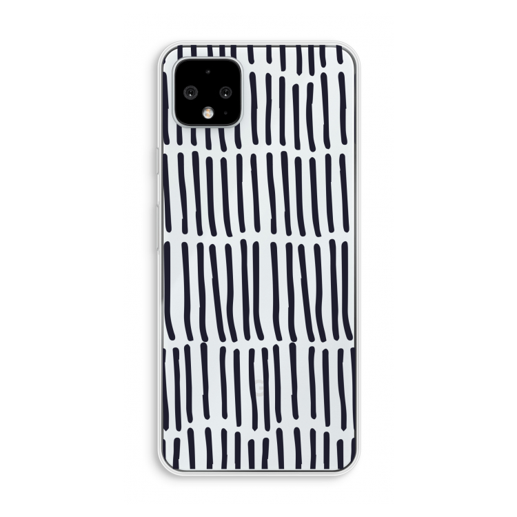 Moroccan stripes: Pixel 4 XL Transparant Hoesje