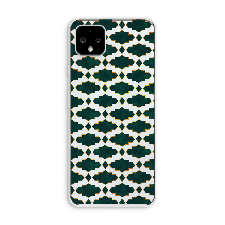Moroccan tiles: Pixel 4 XL Transparant Hoesje