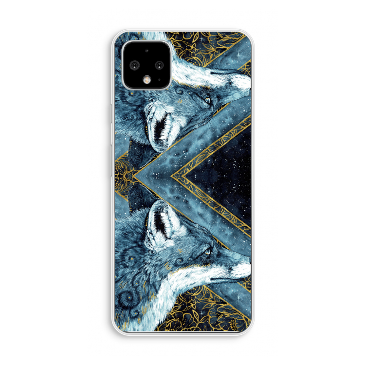 Golden Fox: Pixel 4 XL Transparant Hoesje
