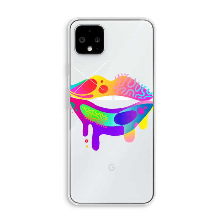 Lip Palette: Pixel 4 XL Transparant Hoesje