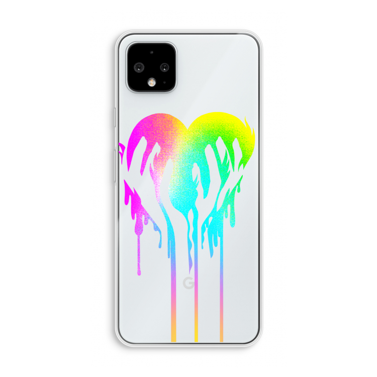 Hold My Heart: Pixel 4 XL Transparant Hoesje